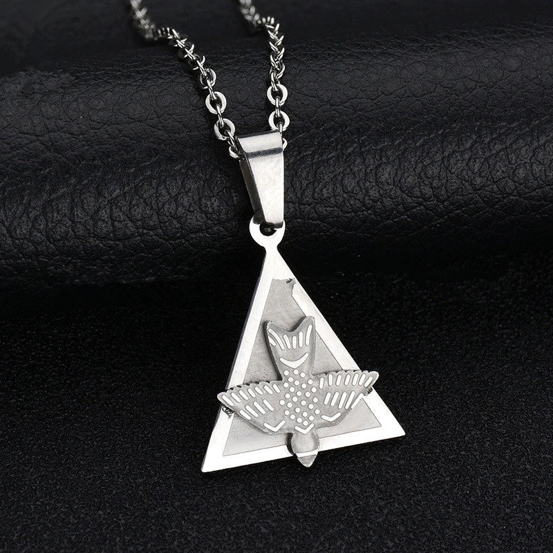 Geometric 304 Stainless Steel 18K Gold Plated Plating Stainless Steel Necklaces