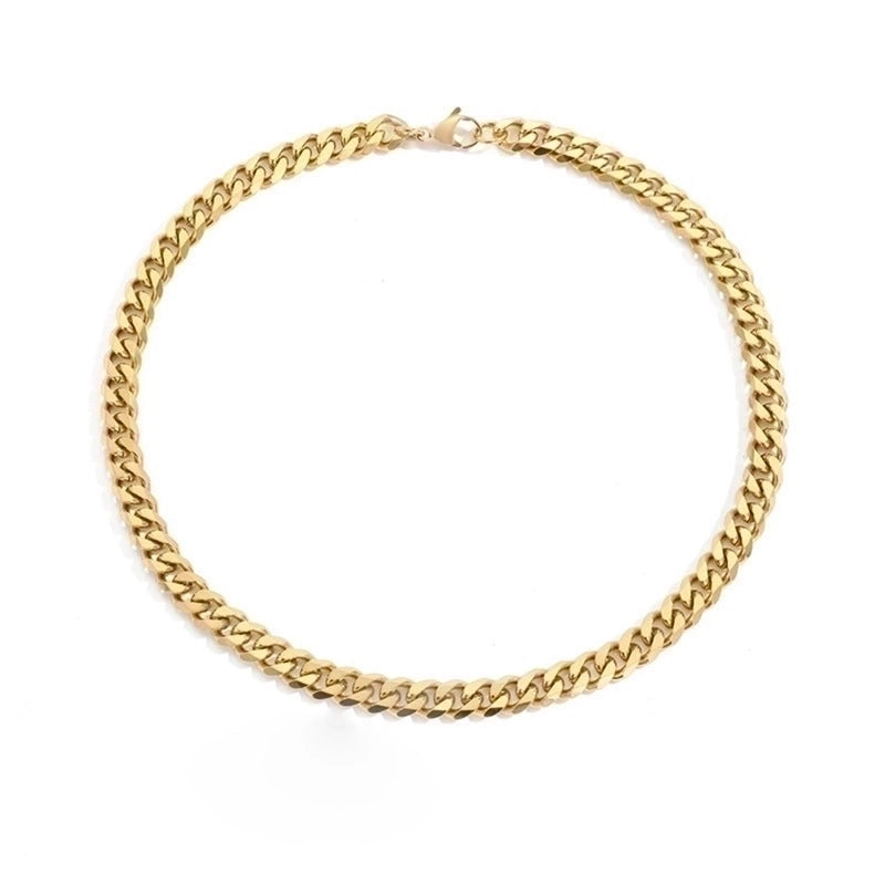Stainless Steel 14K Gold Plated Fashion Plating U Shape Necklace