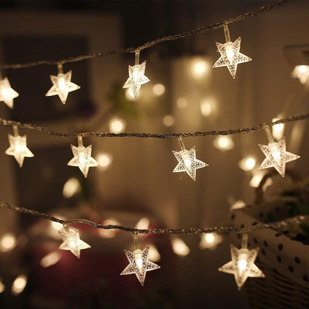 100 LED 49 FT Star String Lights