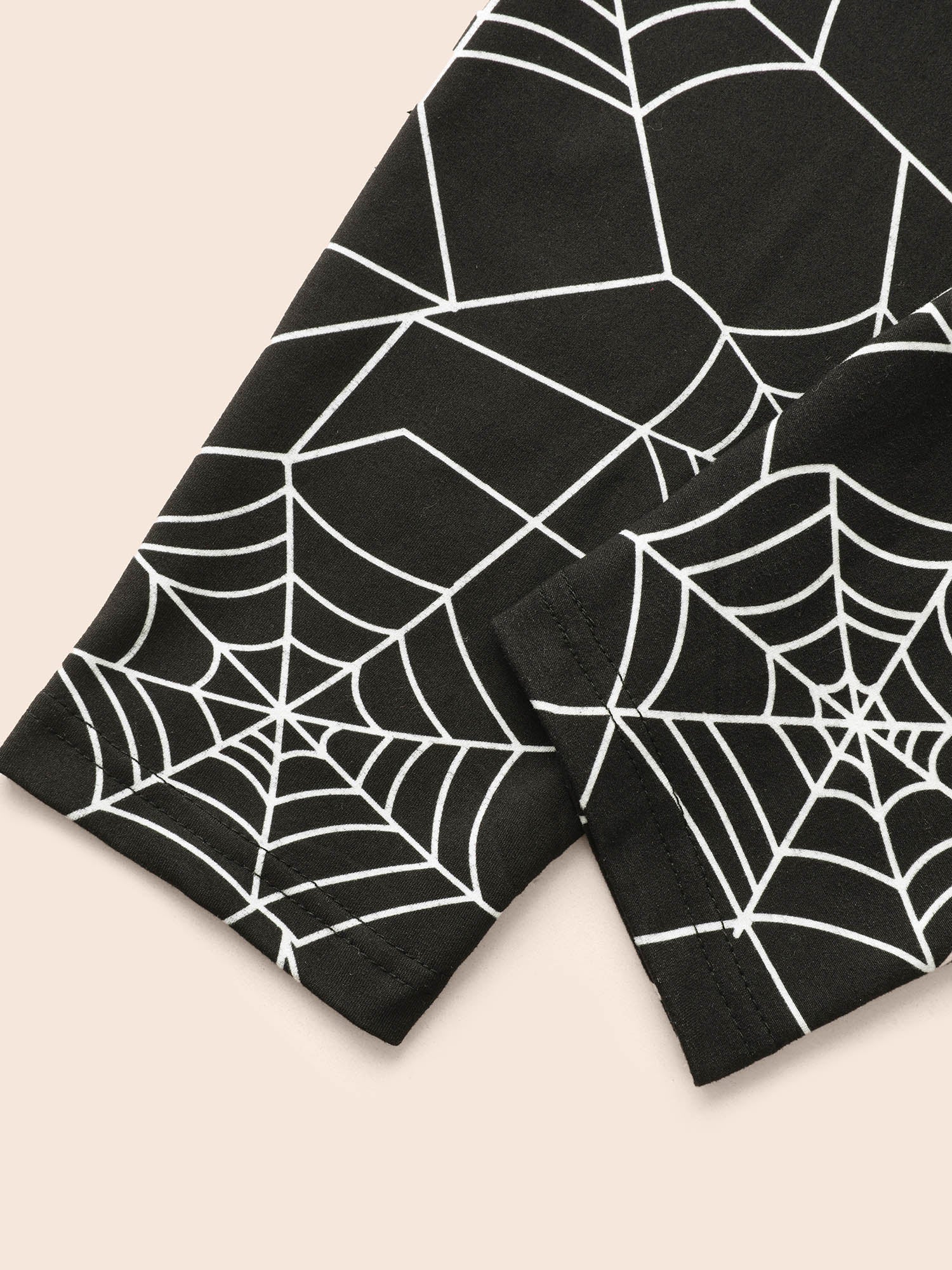 Spider Web Printed Slim-Fit Pants