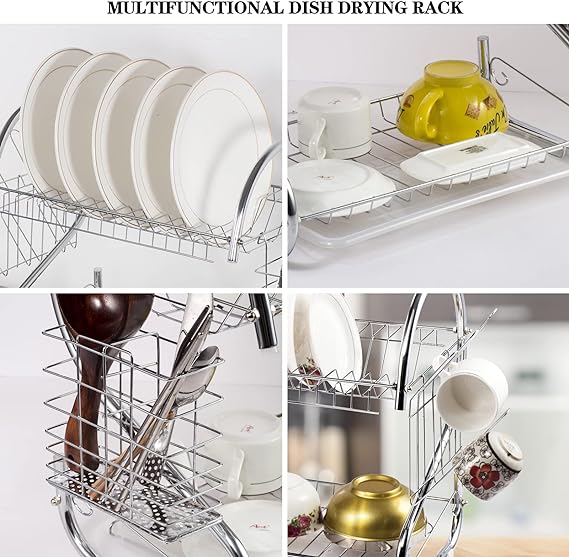 SS Crockery Dish Rack. Kitchen Rack Steel