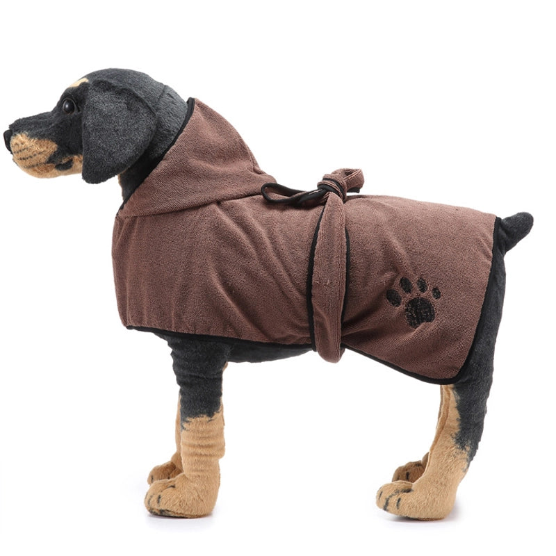 Maggie Pet Water Absorbent Dog Towel Cat Bath Towel Bathrobe Blanket Dual-use Pet Supplies