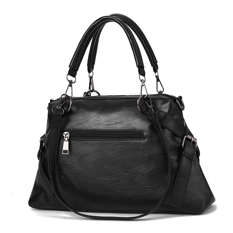 Women's Large All Seasons Pu Leather Classic Style Handbag