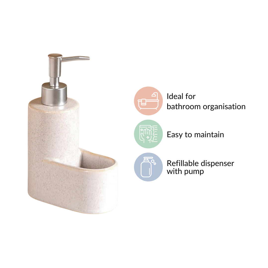Ceramic Soap Dispenser With Stand