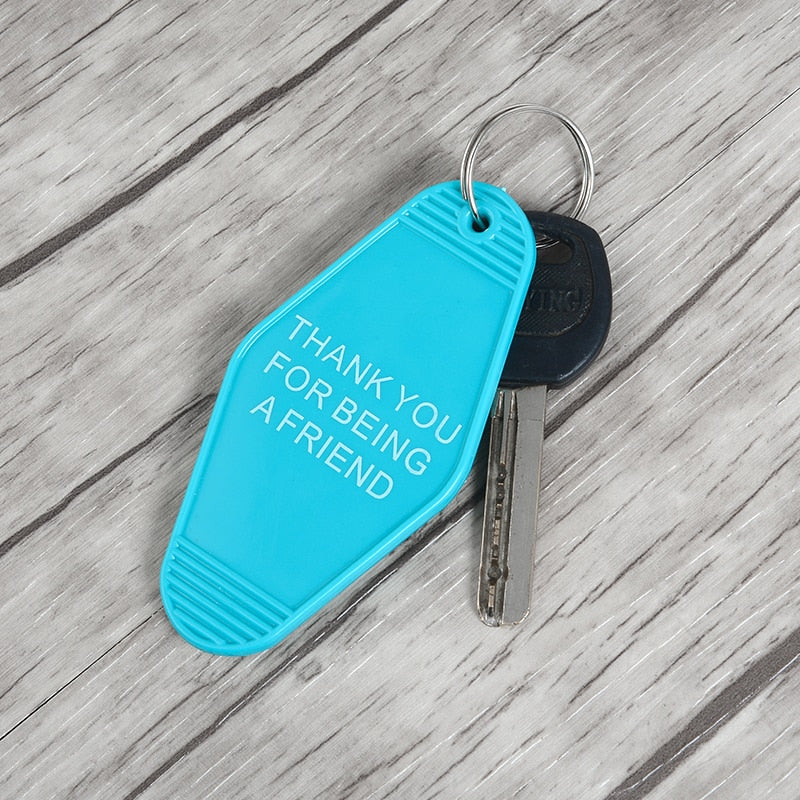 Thank You For Being A Friend Keychain
