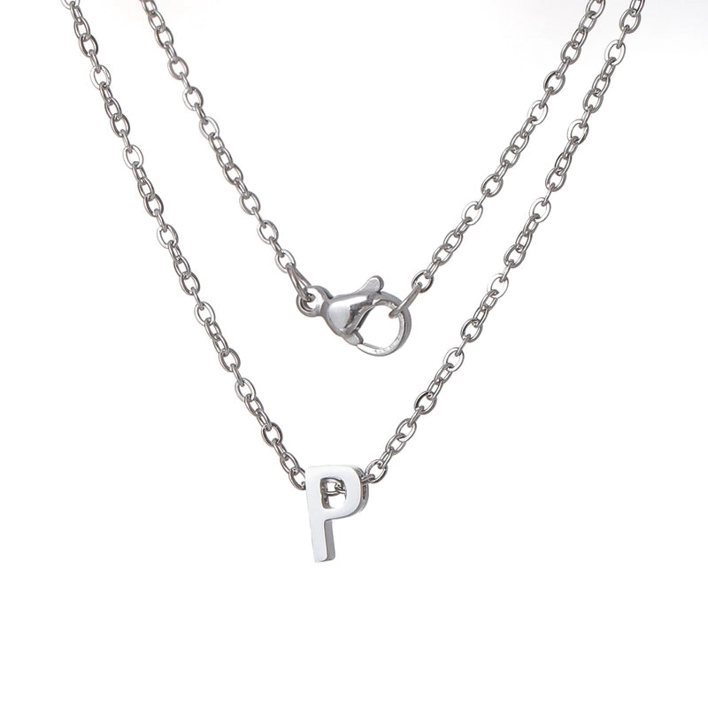 Titanium Steel Minimalist Plating Letter None Necklace