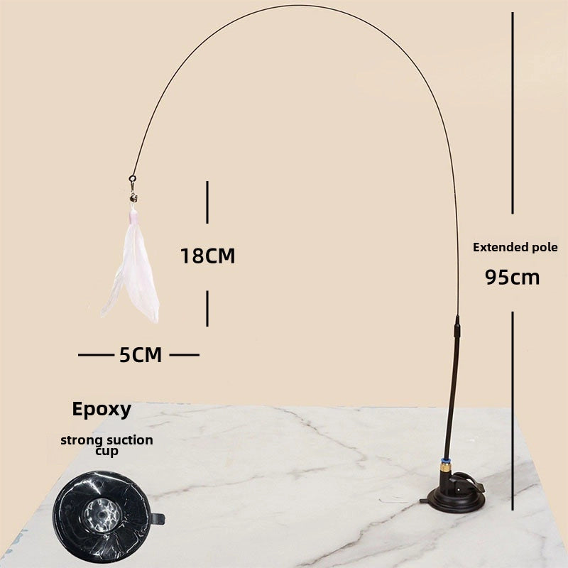 Cat Funny Cat Stick Cat Toy Self-Hi Relieving Stuffy Strong Suction Cup Not Easy To Pour Source