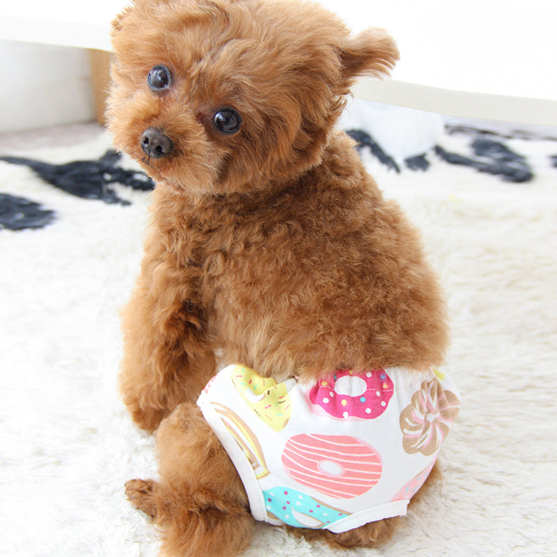 Washable Printed Diapers For Dogs Cats