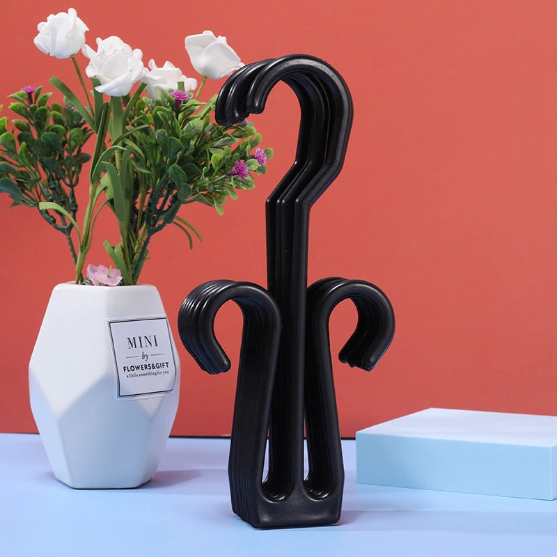 Casual Solid Color Plastic Shoe Rack