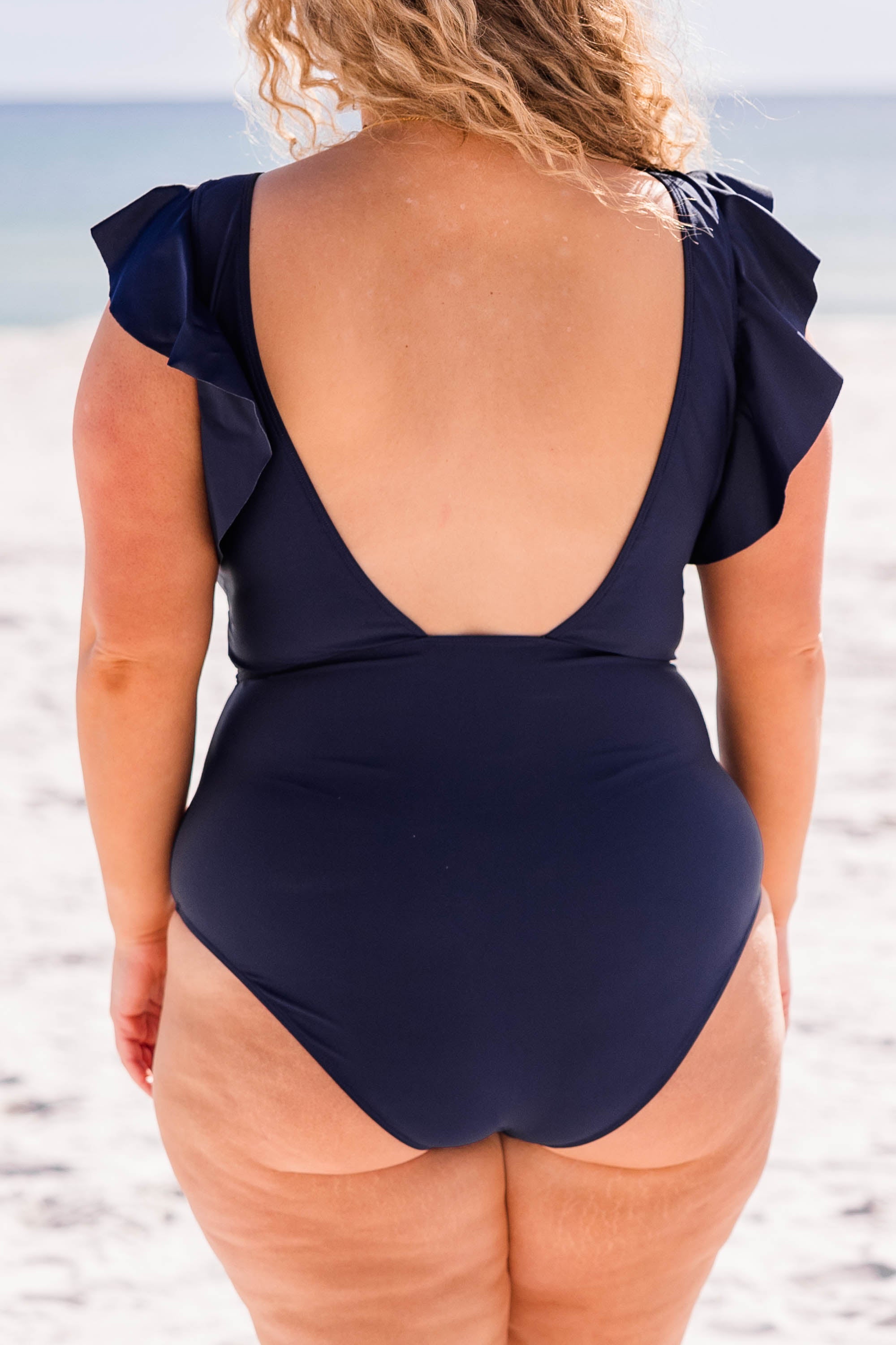 Spending My PTO Swimsuit. Navy