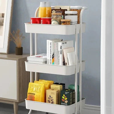 3-Tier Multipurpose Metal Trolley