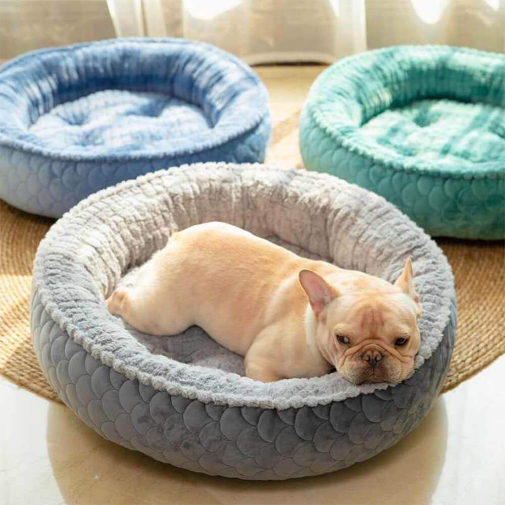 Round Warm Snuggle Nest Orthopedic Support Dog & Cat Bed