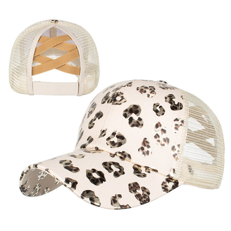 Women's Commute Color Block Patchwork Flat Eaves Baseball Cap
