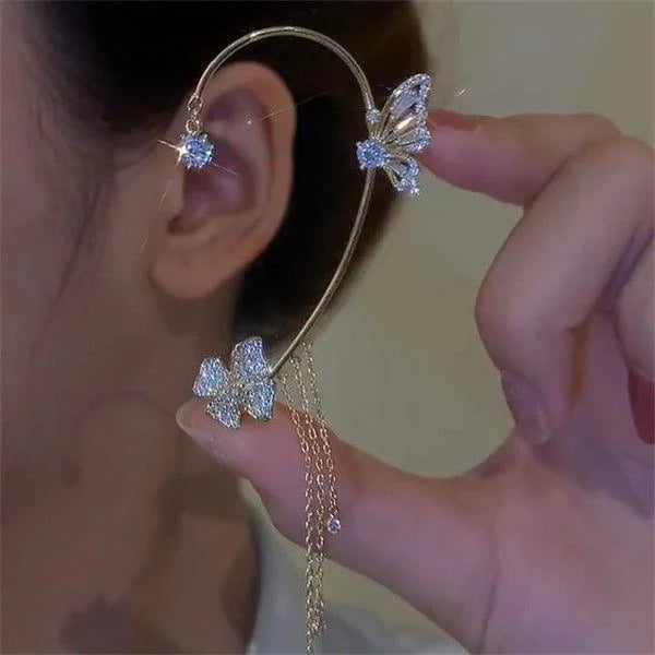 💐2023 HOT SALE💝-BUTTERFLY TASSEL STYLE ZIRCON EARRINGS | PERFECT GIFT🎁
