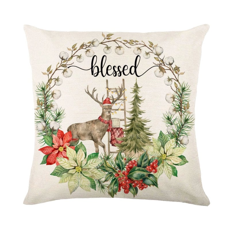 Casual Vacation Letter Linen Pillow Cases