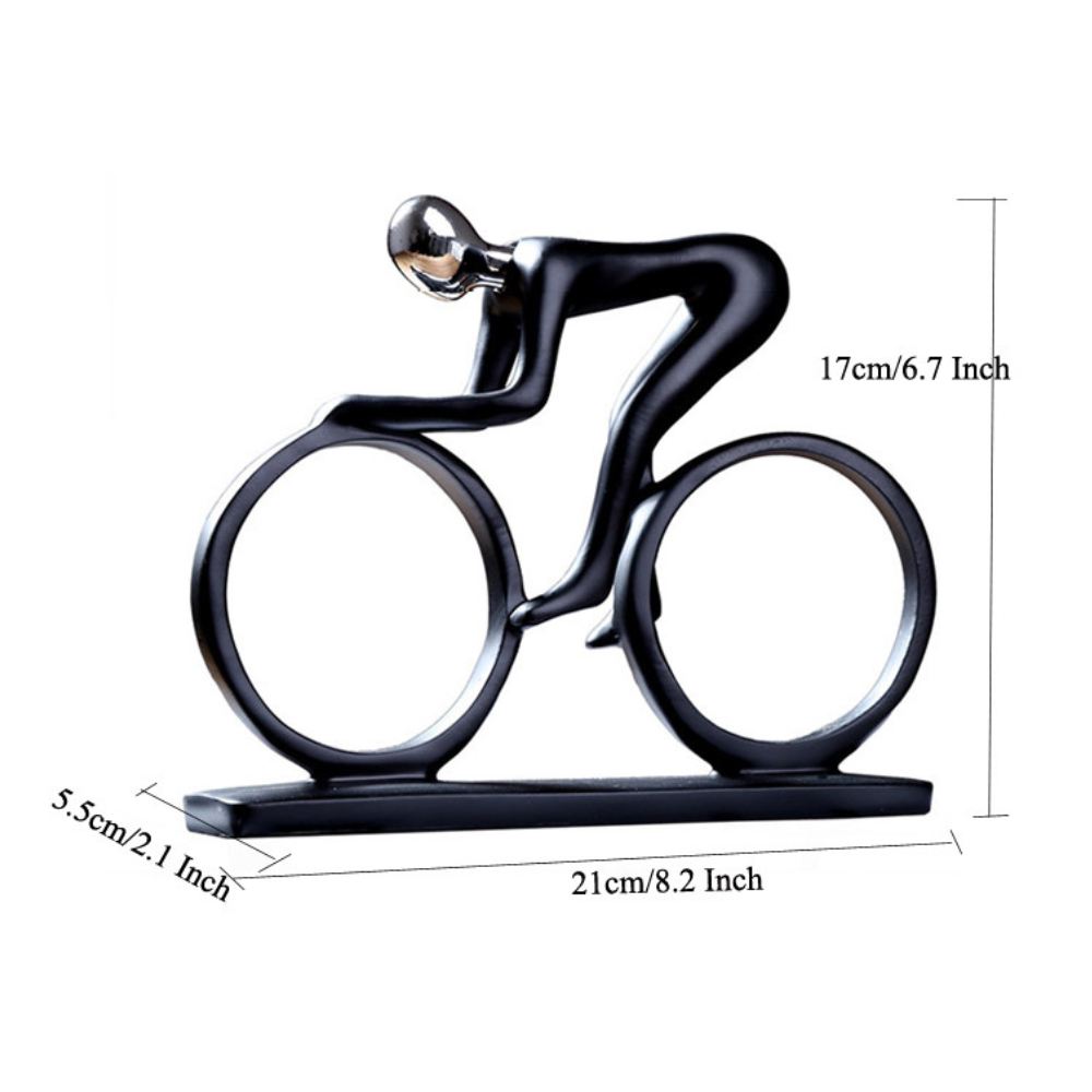 Nordic Abstract Cyclist Sculpture