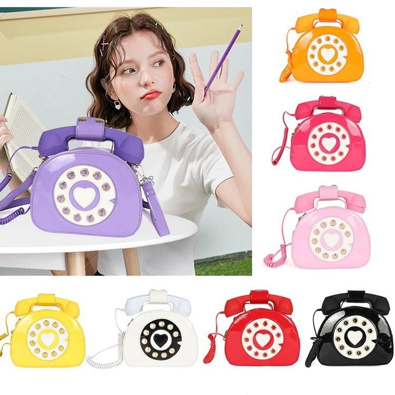 Medium Pu Leather Vintage Style Circle Bag