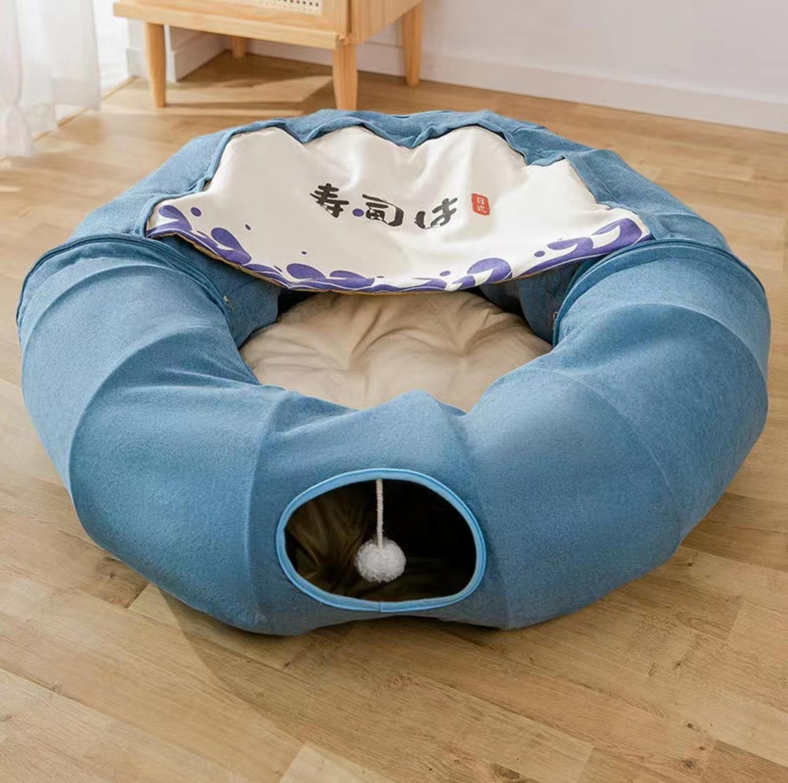 Multi-Functional Large Tunnel Cat Bed And Cat Toy