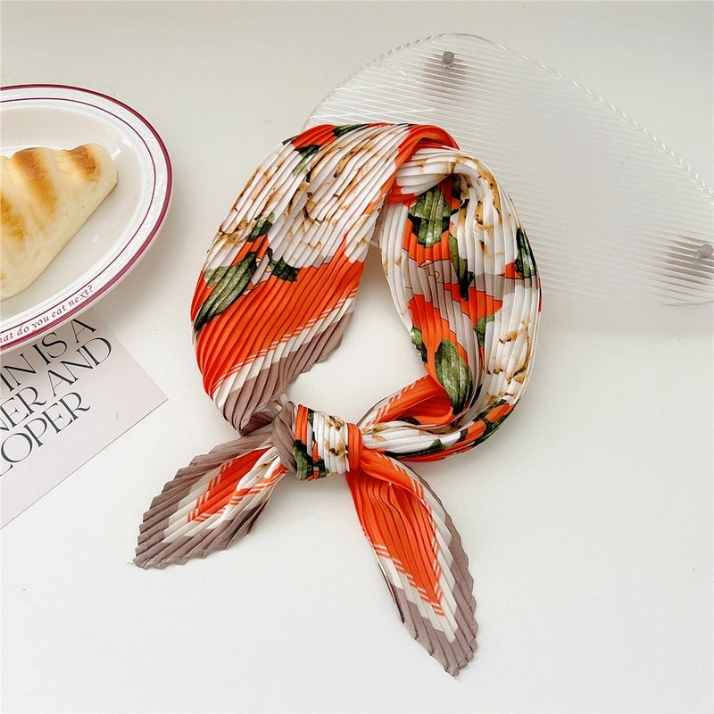 Women's Casual Minimalist Flower Polyester Printing Scarf