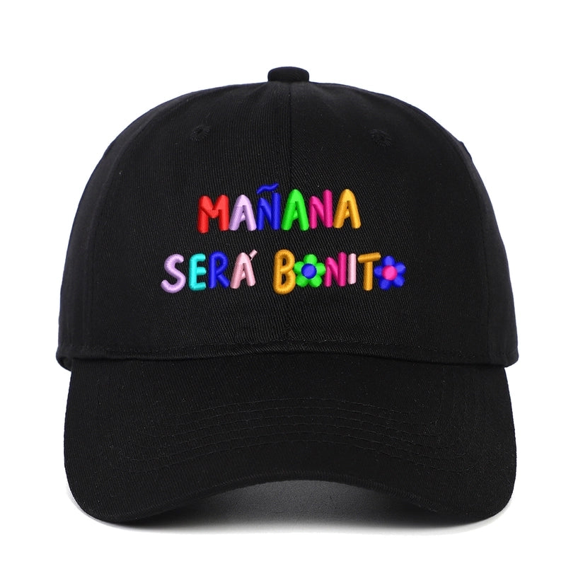 Women's Lady Minimalist Letter Curved Eaves Baseball Cap