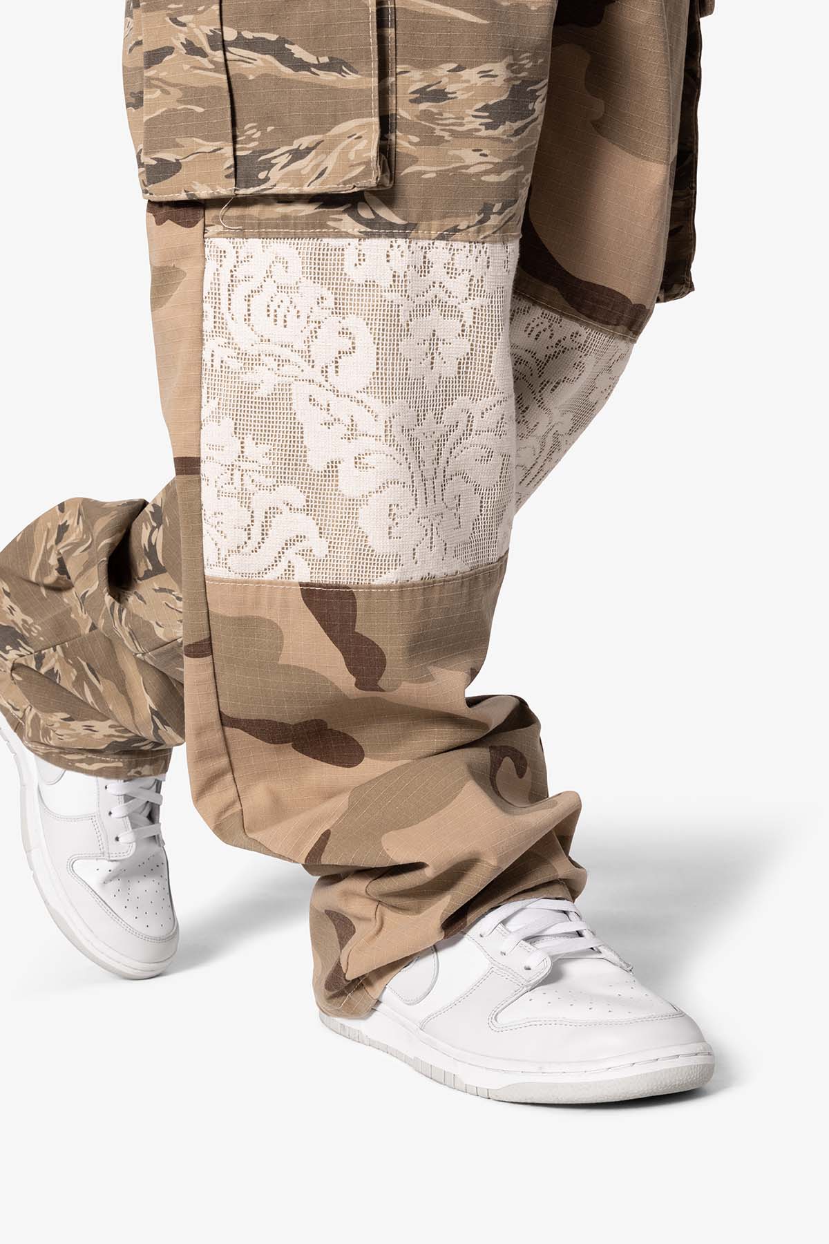 Ultra Baggy Mixed Camo Cargo Pants - Multi