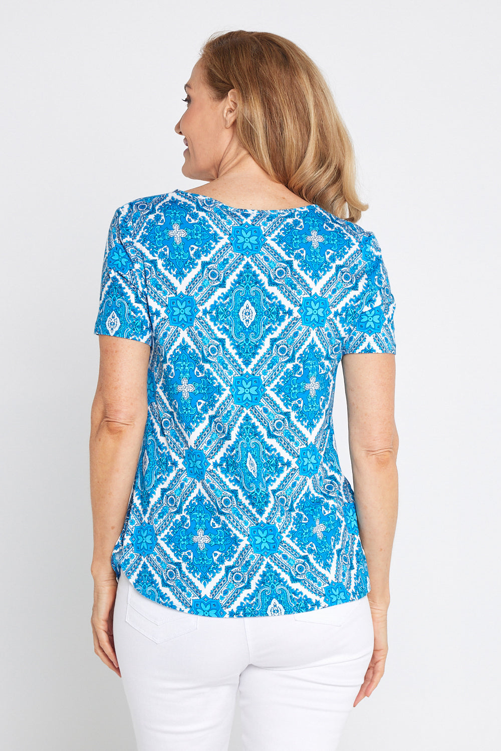 Postage Soft Top - Turquoise Paisley