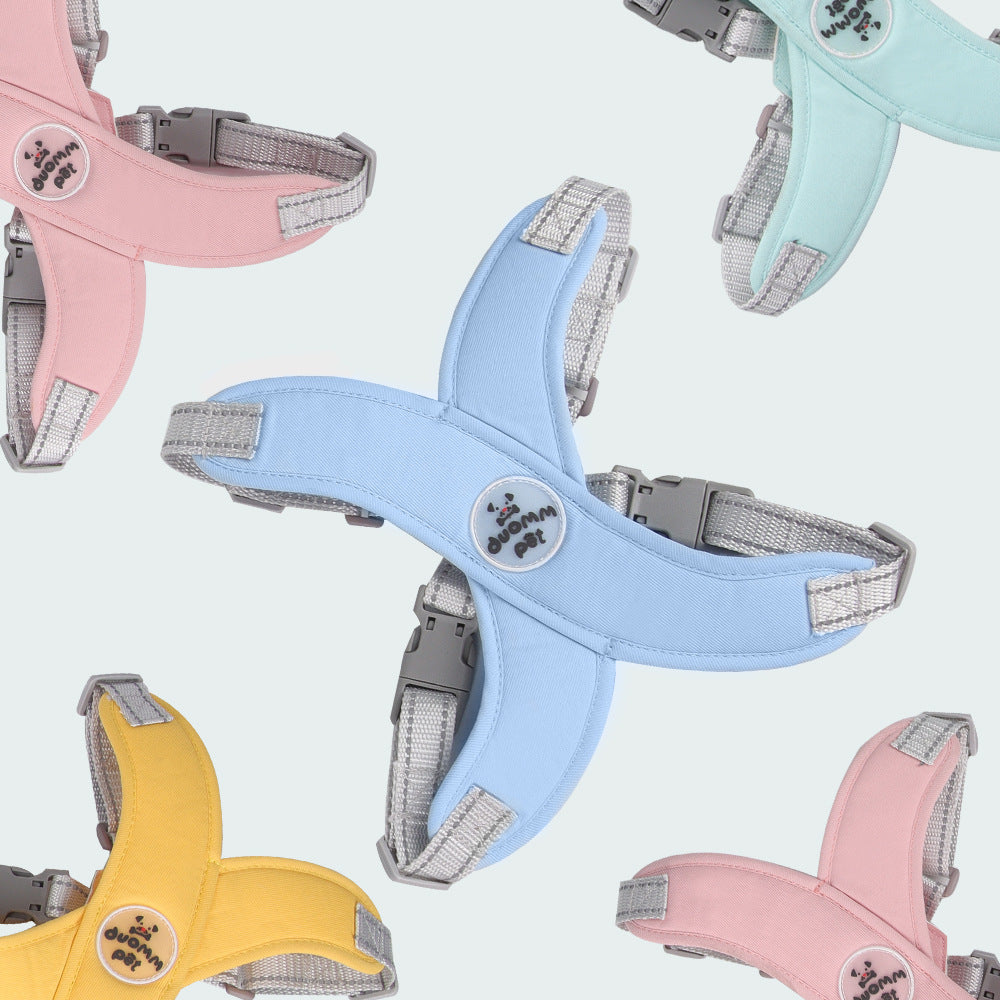 Breathable Crossed Dog Harness Leash