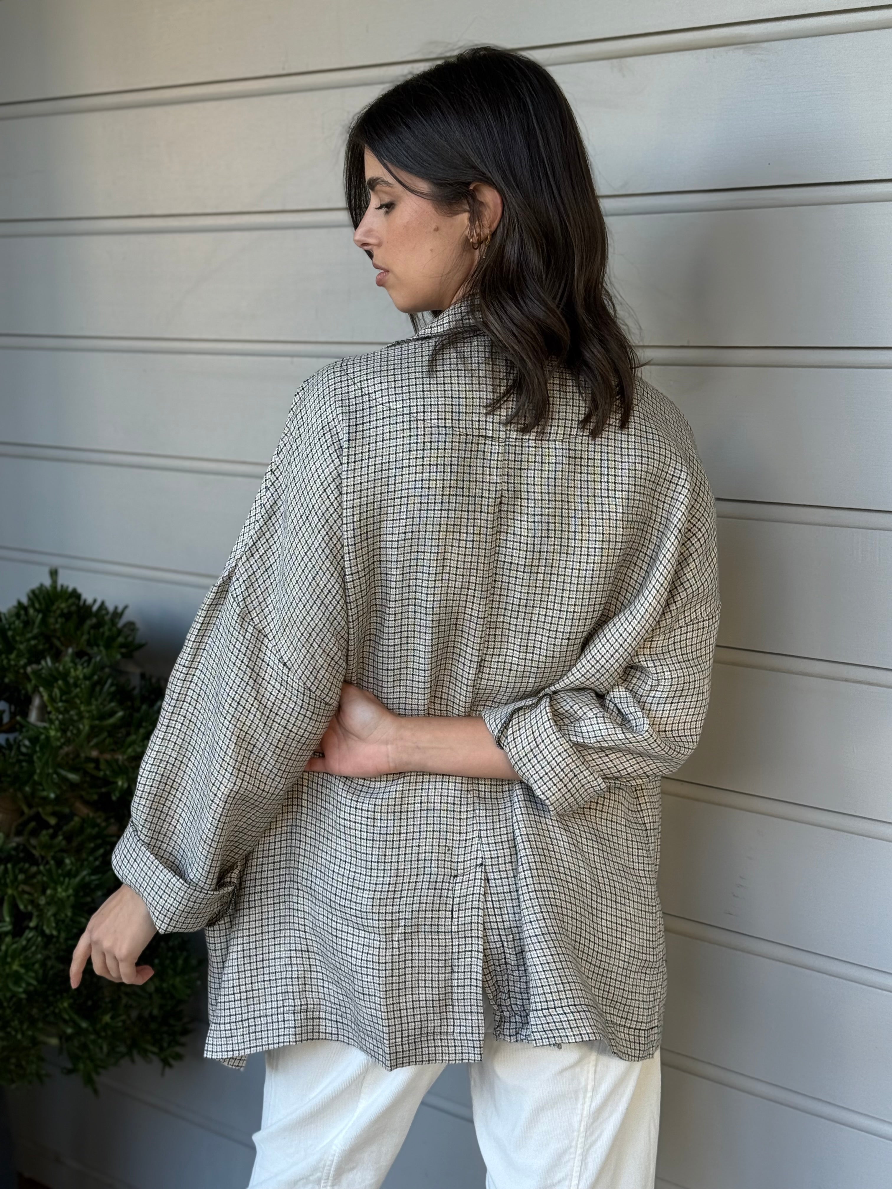 albert blazer - woven linen