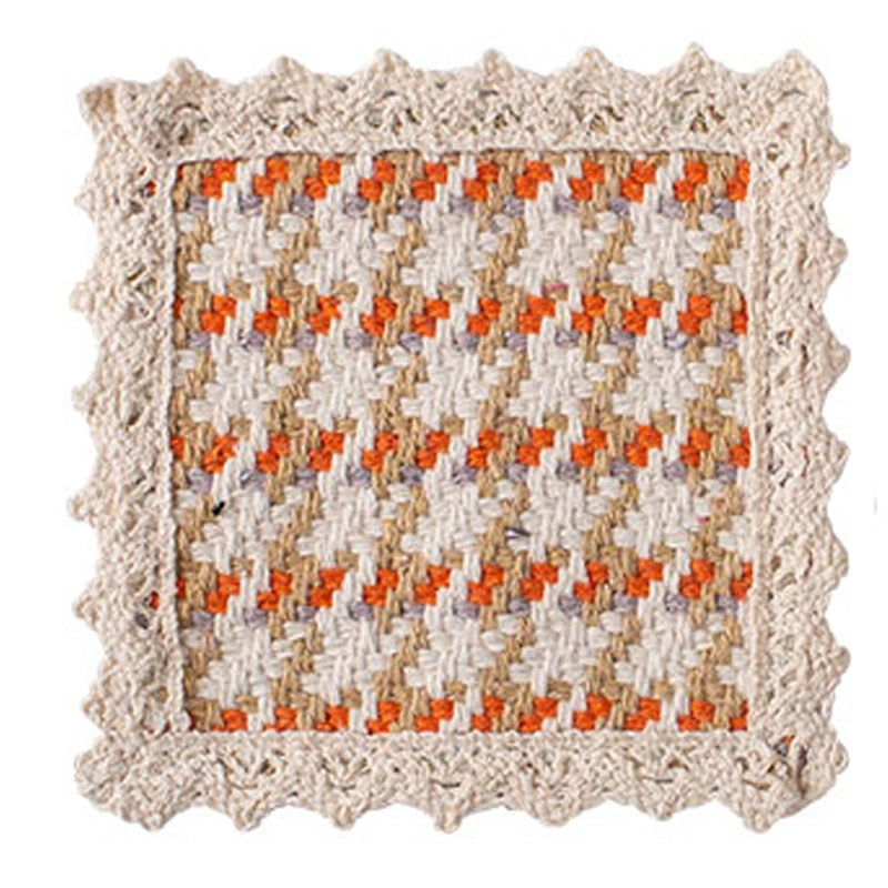 Pastoral Lattice Pure Cotton Tablecloths Artificial Decorations