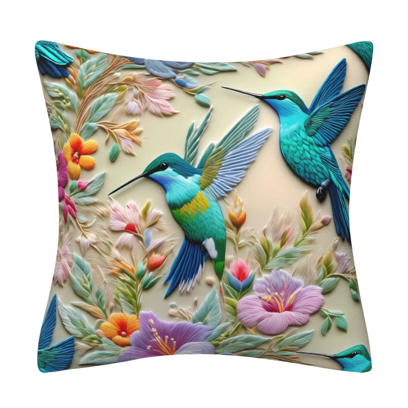 Elegant Classical Minimalist Floral Polyester Pillow Cases Couch & Sofa Decor