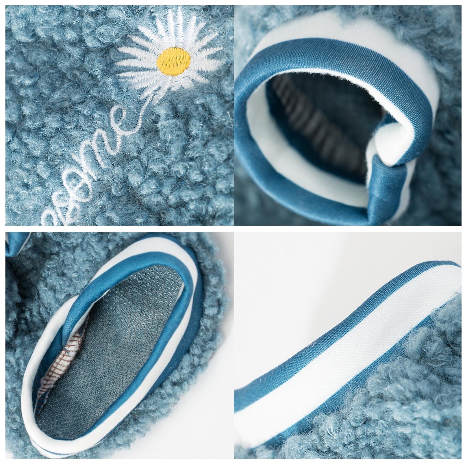 Daisy-Embroidered Wool Fleece Apparel for Dogs and Cats