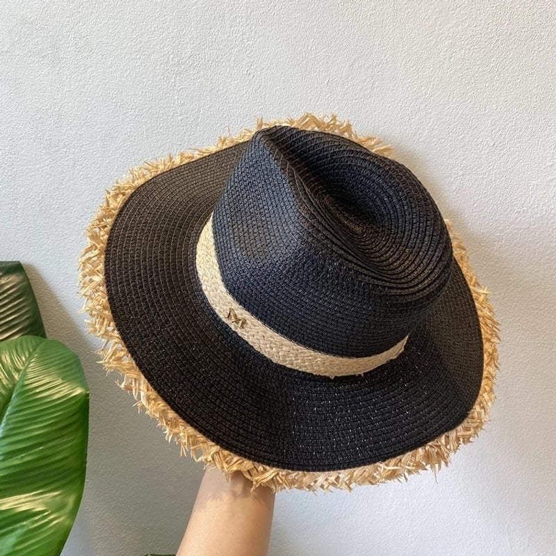 Women's Casual Solid Color Bowknot Flat Eaves Straw Hat