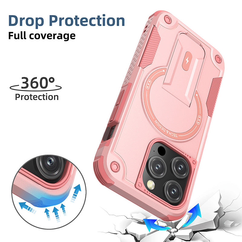 Invisible Bracket Mecha Style Mobile Phone Case for iphone