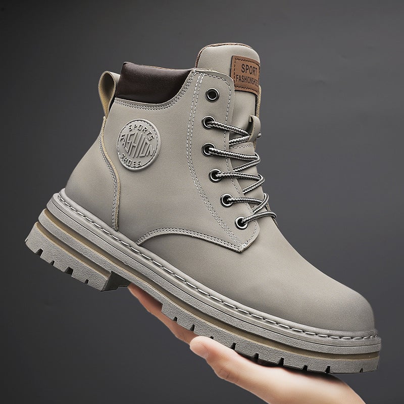 Men's Fashion Trend  Lace-up Martin Boots
