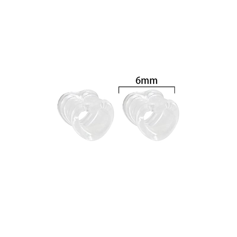 Minimalist Heart Shape Arylic Auricle 1 Pair