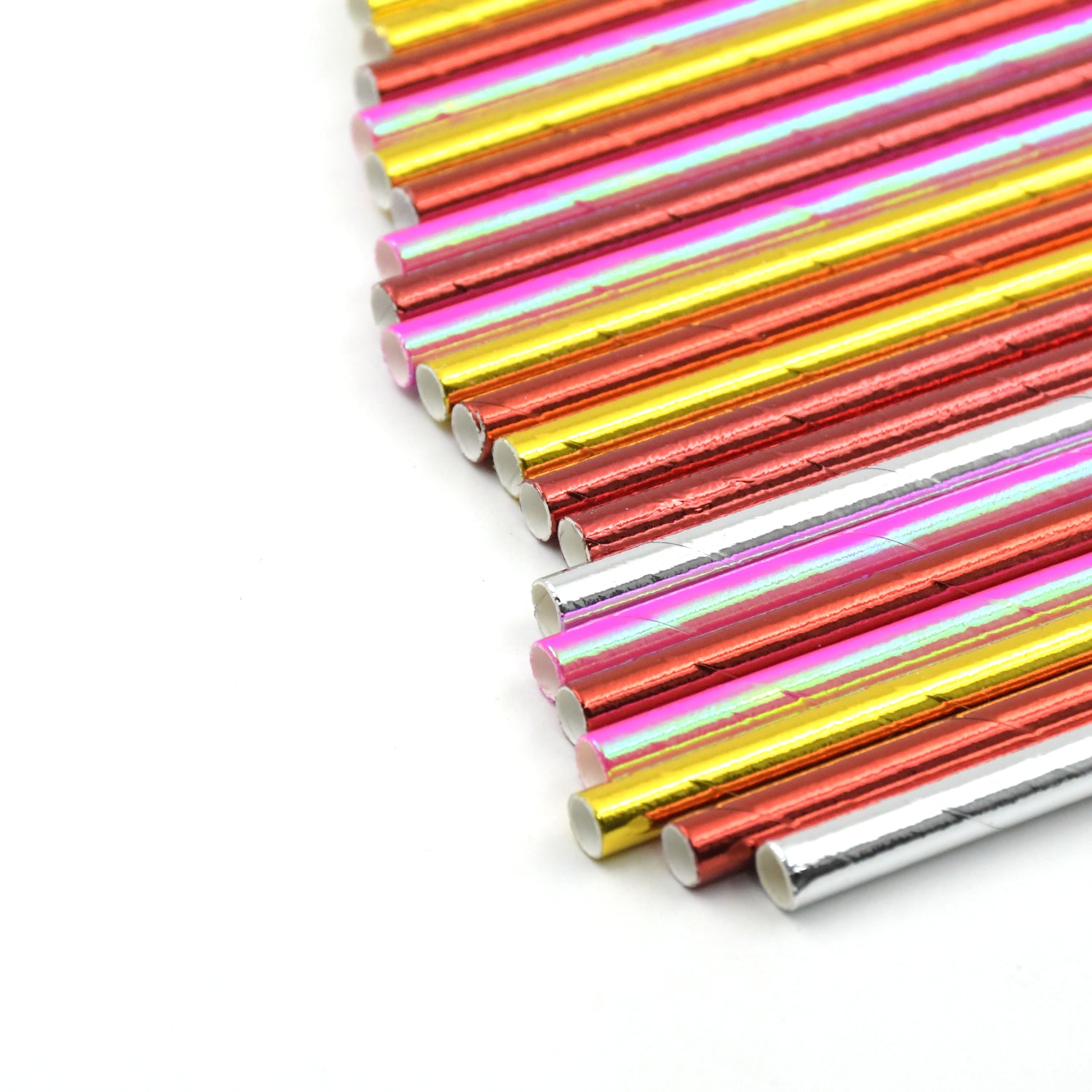 Home Paper Straws Durable & Eco-Friendly Colorful - Drinking Straws & Party Decoration Supplies. Adorable Solid Color Food Grade Paper Straws for Birthday. Wedding. Baby Shower Celebration (25 Pcs Set)