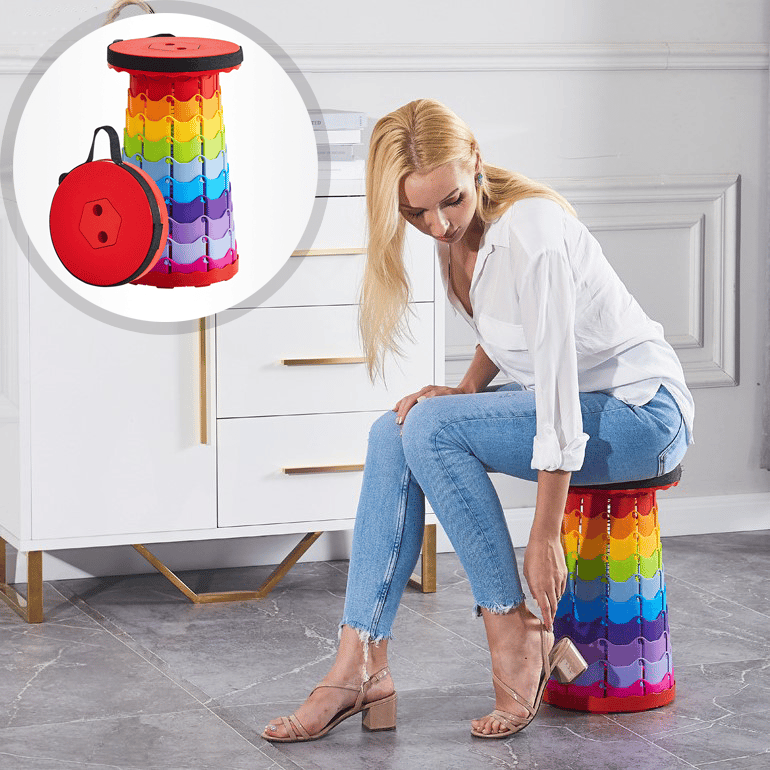 🌈Upgraded Retractable Folding Stool🔥