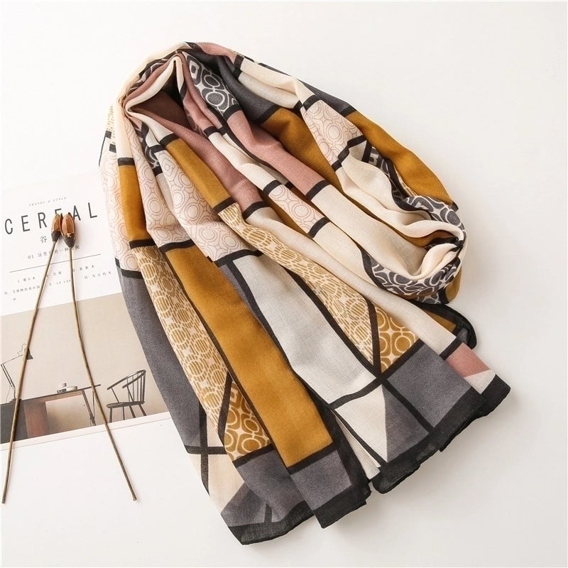 New Autumn Thin  Cotton And Linen Dual-use Wild Thickening Scarf
