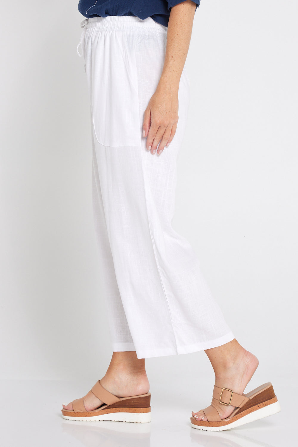 Linen Pants - White Linen