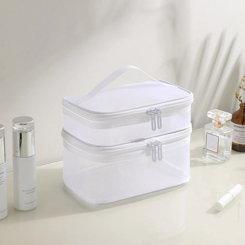 Portable Makeup Case for Women. Large-Capacity Travel.