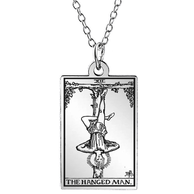 Retro Geometric Stainless Steel Pendant Necklace Plating Stainless Steel Necklaces 1 Piece
