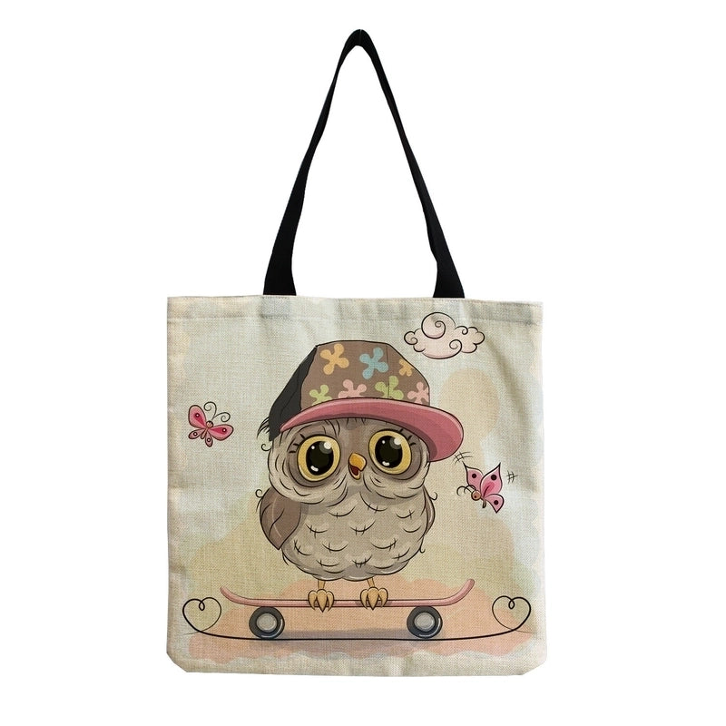 Women's Casual Cartoon Shopping Bags