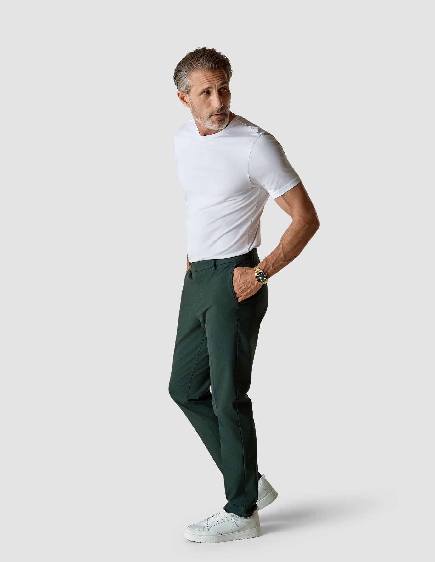 Suit Pants Slim Pine Green
