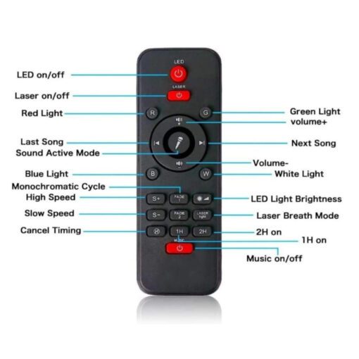 Galaxy Projector Stars & Nebula | Remote Control with Speaker