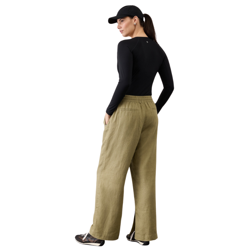 Retreat Linen High Rise Wide Leg Pant