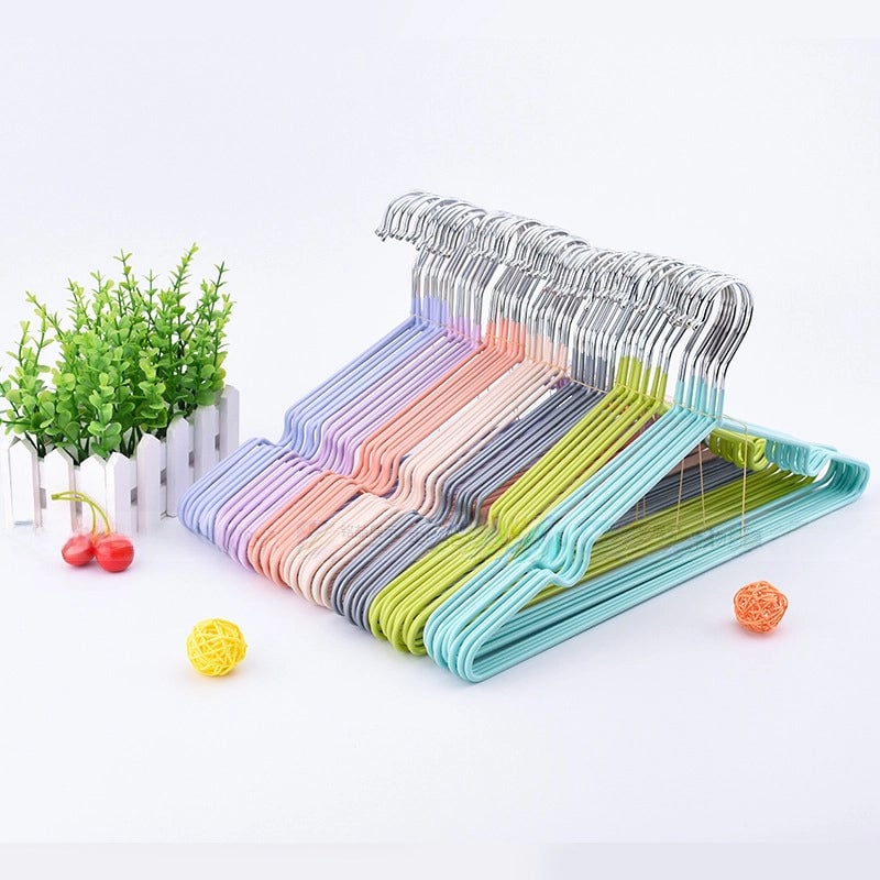 Ming Zhe Plastic Dip Clothes Hanger Household Non-slip Drying Clothes Hanger Bold Adult Drying Hanger Nano Groove Clothes Hanger Explosions