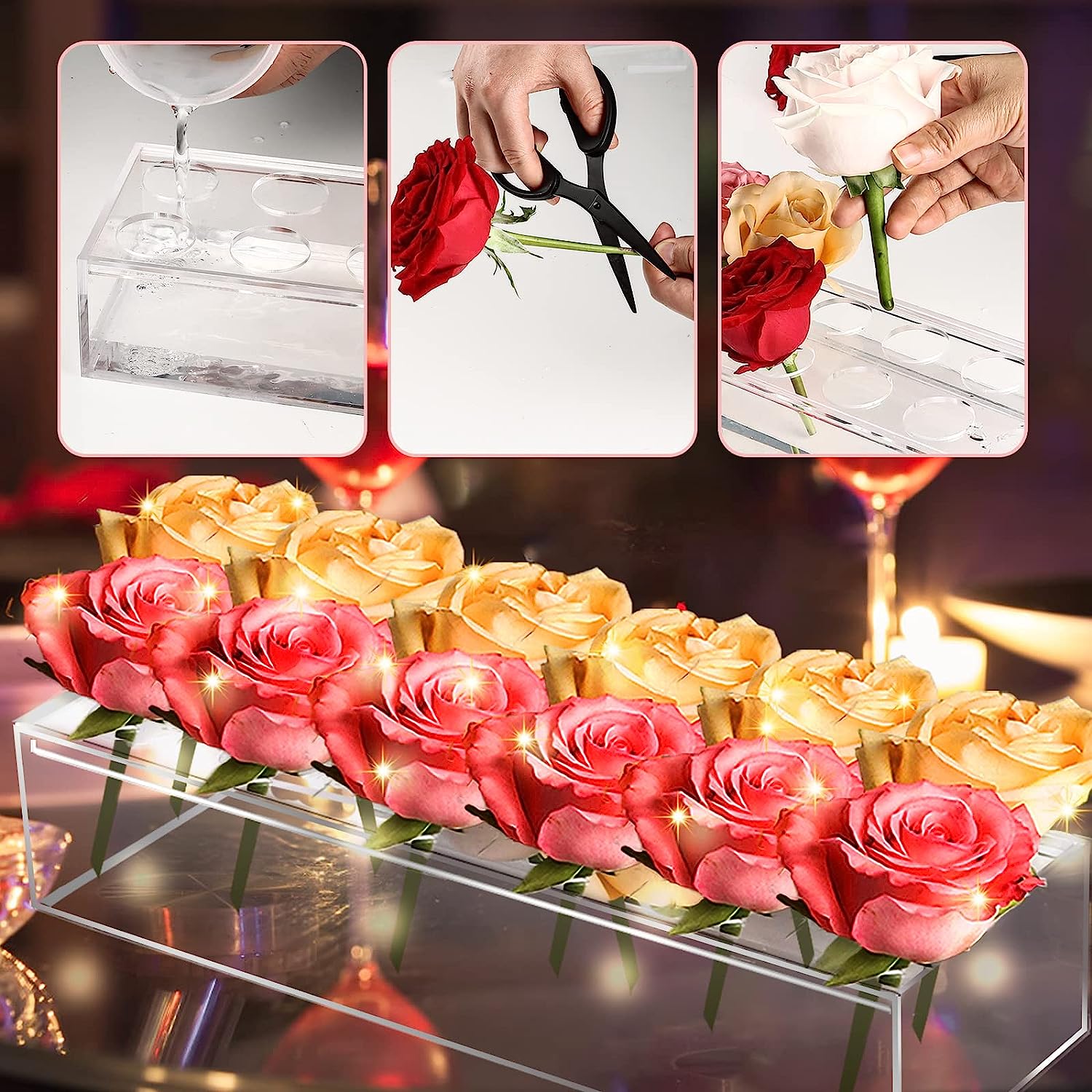 🔥July Big Sales - 💓Clear Acrylic Flower Vase