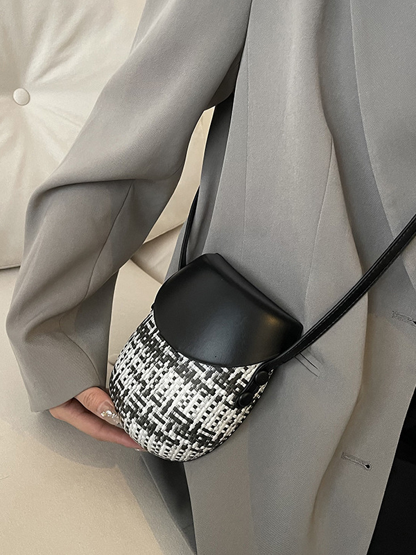 Geometric Split-Joint Woven Bags Bags Accessories Crossbody Bags