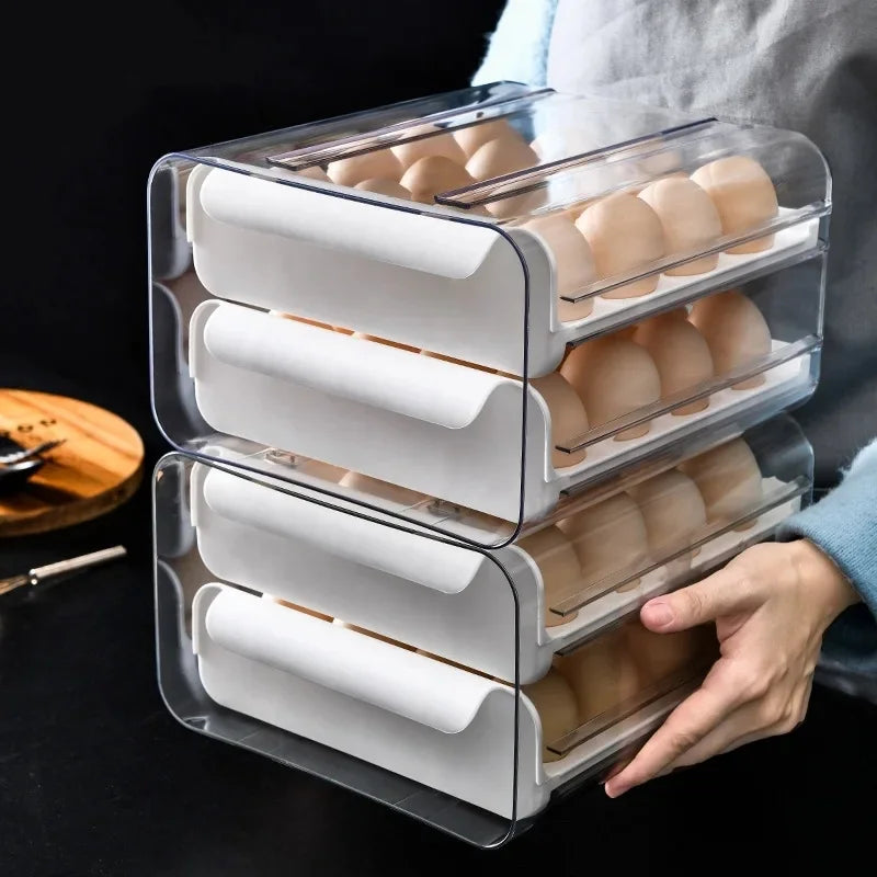 2X LAYERS DRAWER EGG STORAGE BOX