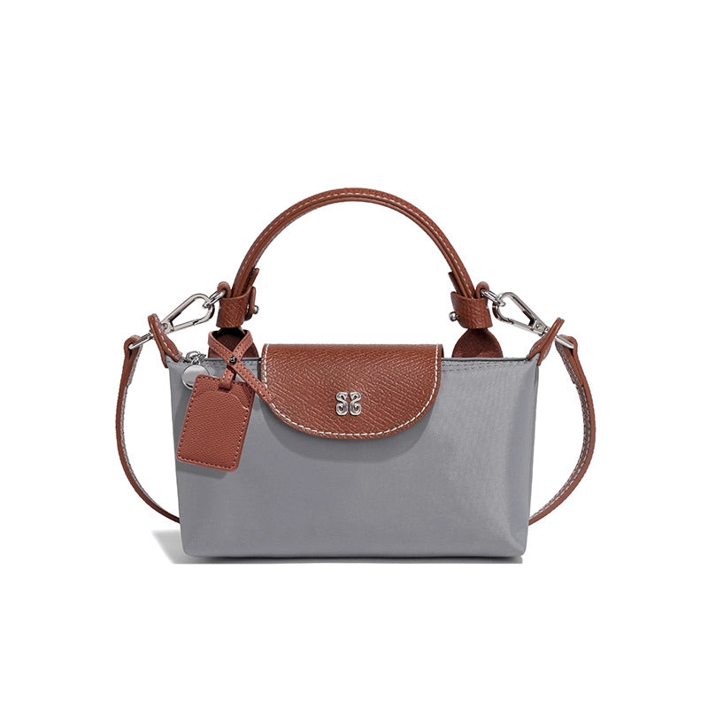 Women's Medium Nylon Solid Color Classic Style Square Magnetic Buckle Crossbody Bag